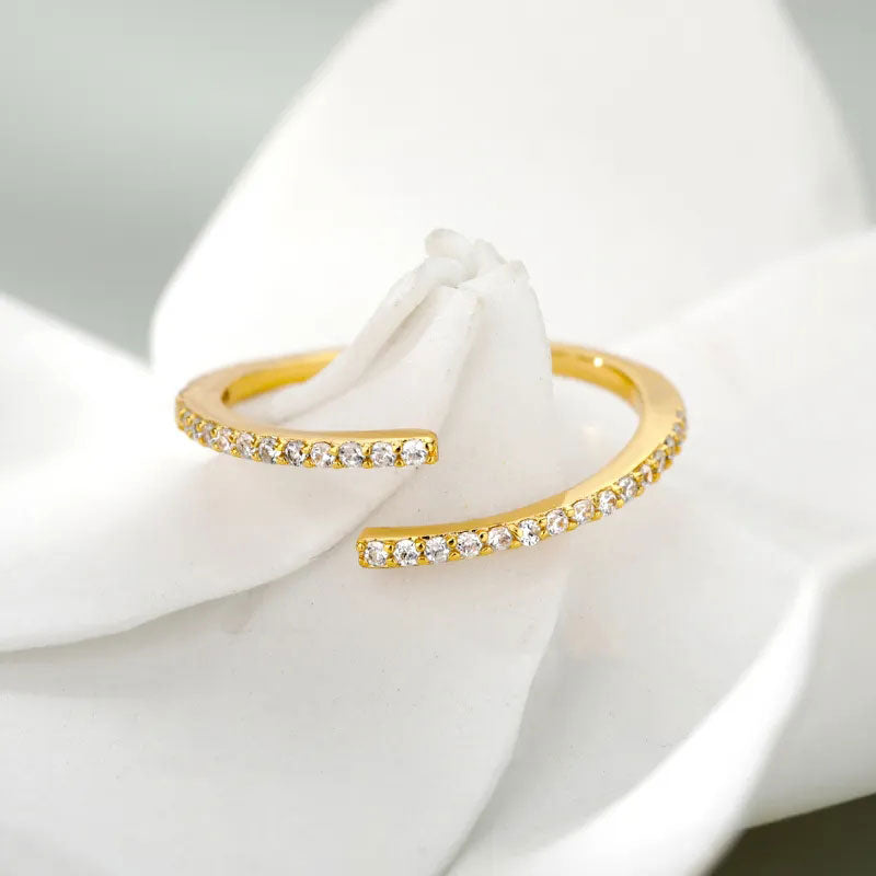 Eliandrea | Klassinen Zirkonia Sormus 18K Kulta