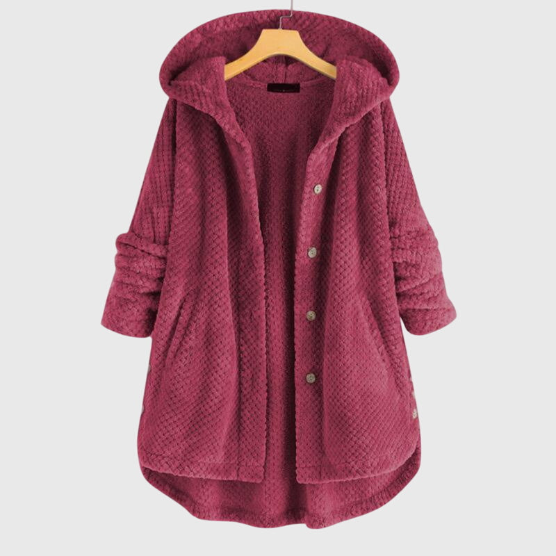 Franca™ - Fleece-takki hupulla