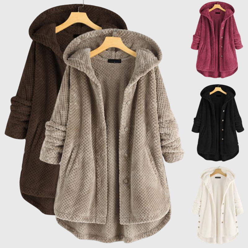 Franca™ - Fleece-takki hupulla