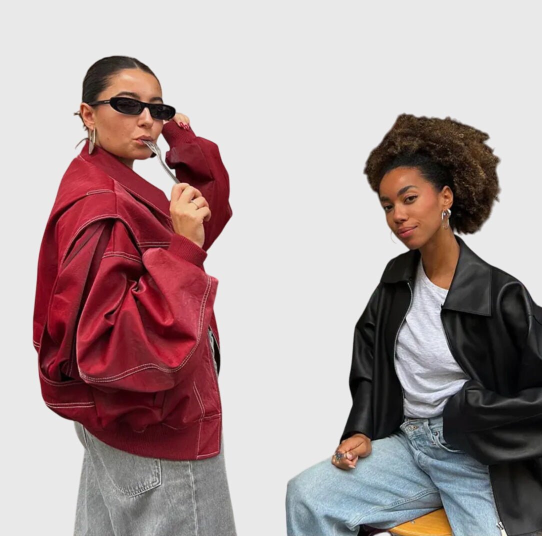 Faye™ - Ylipitkä Nahkatakki