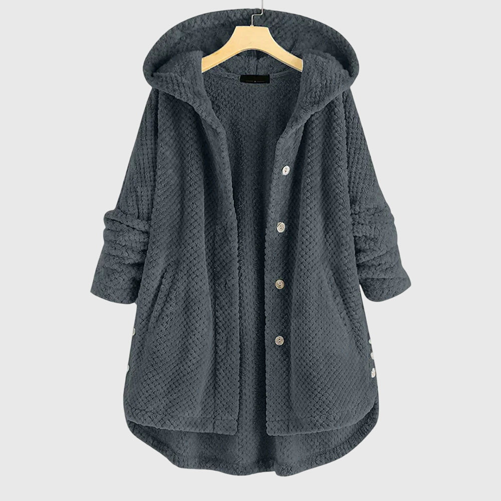 Franca™ - Fleece-takki hupulla