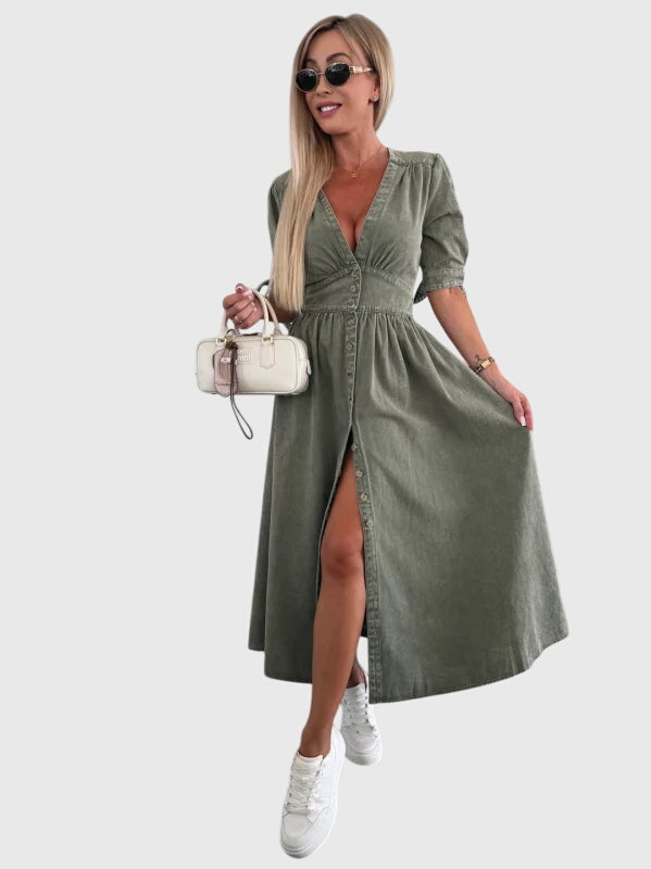 Sophia™ | Tyylikäs Denim-mekko