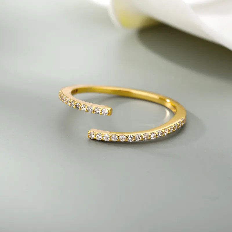 Eliandrea | Klassinen Zirkonia Sormus 18K Kulta