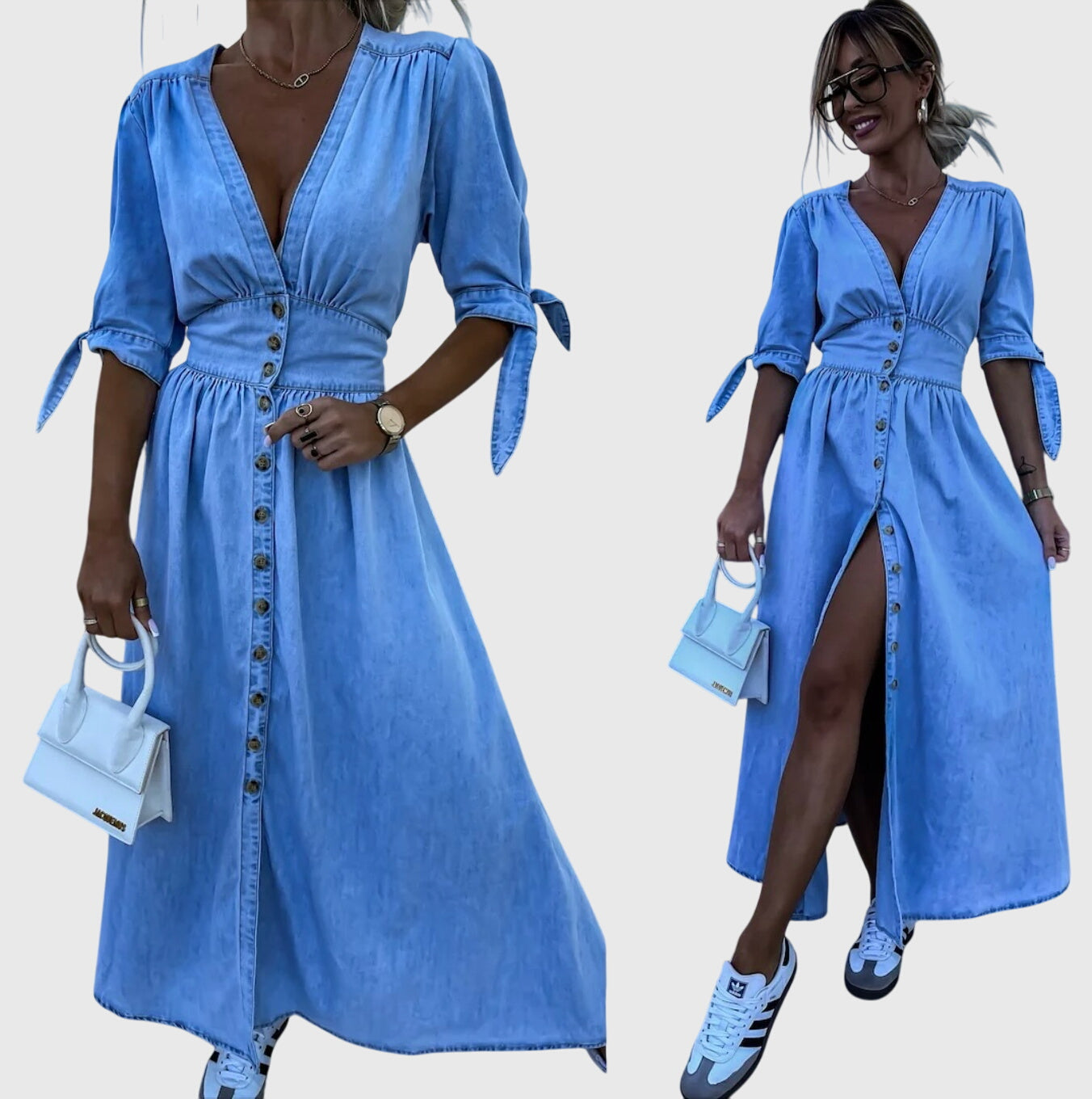 Sophia™ | Tyylikäs Denim-mekko