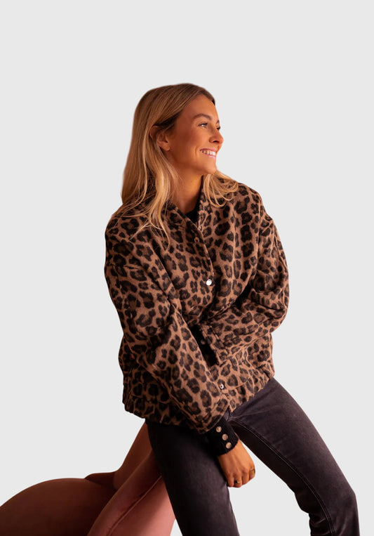 Elodie | Tyylikäs Leopardikuosiset Takki
