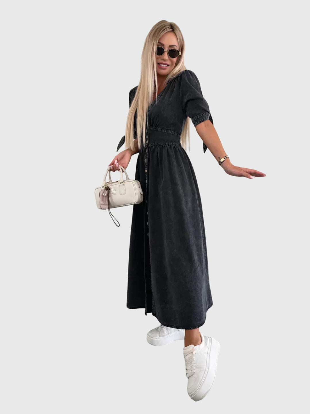 Sophia™ | Tyylikäs Denim-mekko