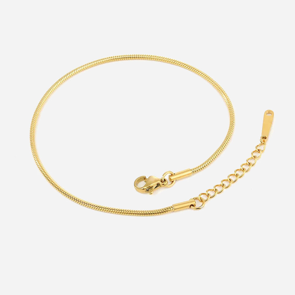 Shanileigh | Vaaleanpunainen Nilkkaketju 18K Kulta
