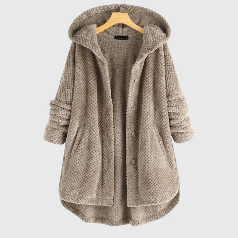 Franca™ - Fleece-takki hupulla