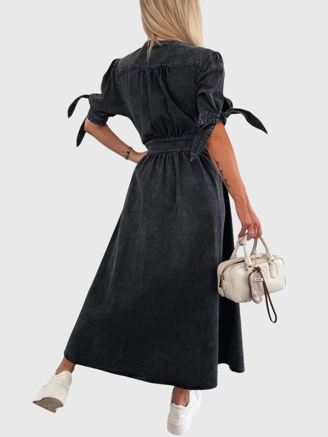 Sophia™ | Tyylikäs Denim-mekko